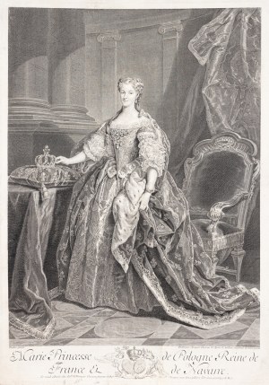 Jacques Chereau (1688-1776), Marie Princesse de Pologne, Reine de France et de Navarre, ok. 1730