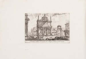 Giovanni Battista Piranesi (1720-1778), Veduta della Fontana d'Acqua Felice a Termini, 1750