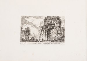 Giovanni Battista Piranesi (1720-1778), Arco di Nerone Druso con gl'Aquedotti di Caracalla, 1750