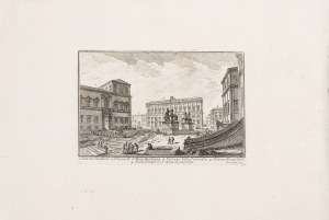 Giovanni Battista Piranesi (1720-1778), Palazzo Pontificio, Chiesa di S. Maria Magdalena, Palazzo della Consulta (...), 1750