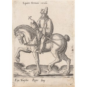 Abraham de Bruyn (1538-1587), Equitis Germani cacula z Diversarum gentium armatura equestris”, 1575