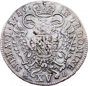 Franz I. Stephan, 15 Kreuzer 1749, K-B, Kremnitz