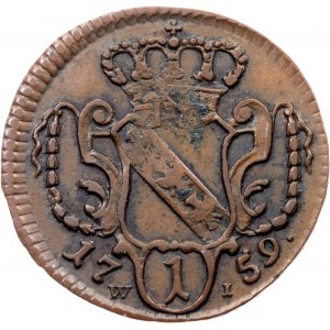 Franz I. Stephan, 1 Pfennig 1759, W-I, Vienna