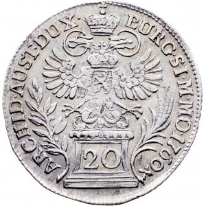 Maria Theresia, 20 Kreuzer 1760, Prague