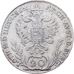 Joseph II., 20 Kreuzer 1786, A, Vienna