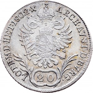 Franz I. (II.), 20 Kreuzer 1802, B, Kremnitz