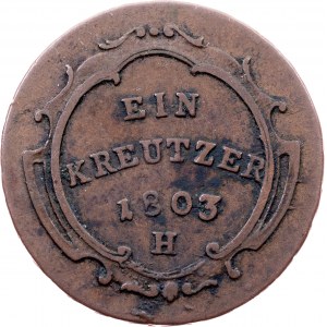 Franz I. (II.), 1 Kreuzer 1803, H, Günzburg