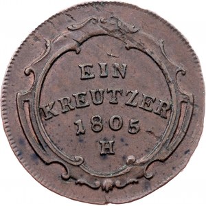 Franz I. (II.), 1 Kreuzer 1805, H, Günzburg