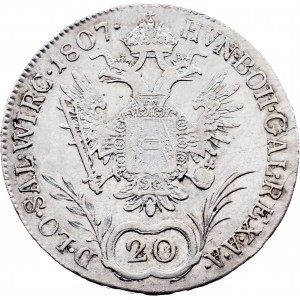 Franz I. (II.), 20 Kreuzer 1807, A, Vienna