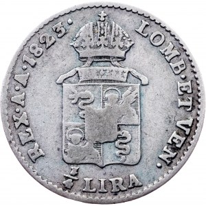 Franz I. (II.), 1/4 Lira 1823, M, Milan