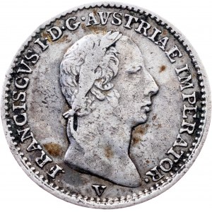 Franz I. (II.), 1/4 Lira 1824, V, Venice