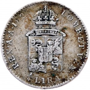 Franz I. (II.), 1/4 Lira 1824, V, Venice