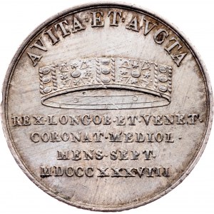 Ferdinand V., Jeton 1838