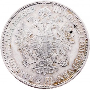 Franz Joseph I., 2 Florin 1859, B, Kremnitz