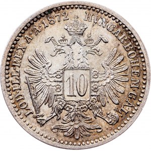 Franz Joseph I., 10 Kreuzer 1872, Vienna