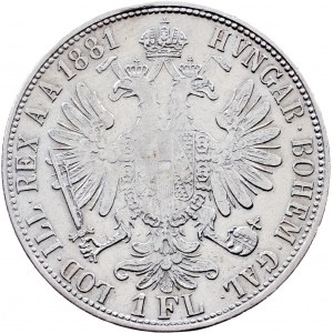Franz Joseph I., 1 Gulden 1881, Vienna