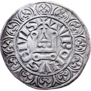 France, 1 Tournois Groschen 1285-1314, Tours