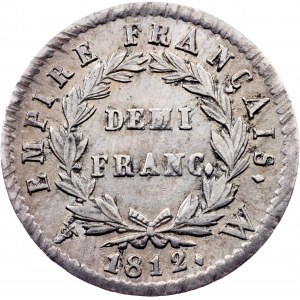France, 1/2 Franc 1812, W, Lille