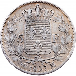 France, 5 Francs 1827, Toulouse