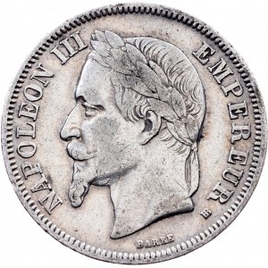 France, 2 Francs 1868, Strasbourg