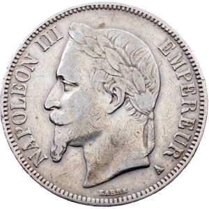 France, 5 Francs 1869, Paris