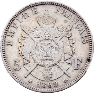 France, 5 Francs 1869, Paris