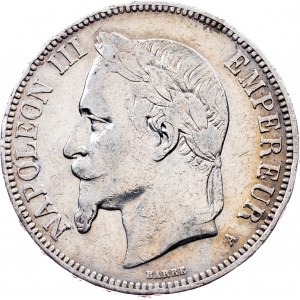 France, 5 Francs 1870, Paris