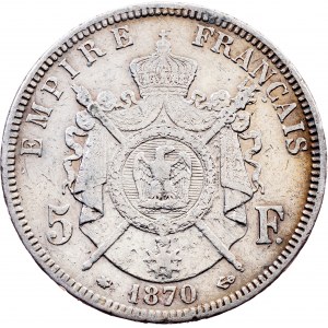 France, 5 Francs 1870, Paris