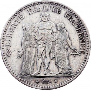 France, 5 Francs 1874, Bordeaux