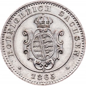 Německo, 2 Neugroschen / 20 Pfennige 1865, B