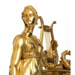 Pierre François Feuchère French Empire bronze mantel clock 19th Century