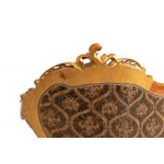 Italian Louis XVI gilded sofa with footstool Rome, 18th century