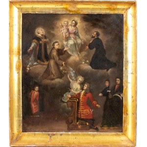 Oskar Olsen, Ex-voto with the patron and Saints 17th century