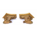 A air of Italian Louis XVI wall consoles 18th century