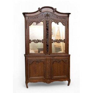 French double-bodied display case in Louis XV style Provence, 19th century