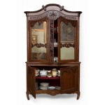 French double-bodied display case in Louis XV style Provence, 19th century