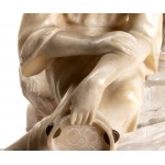 Italian alabaster lamp 20th Century
