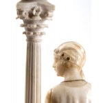 Italian alabaster lamp 20th Century
