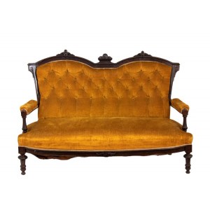 B. Neresheimer &amp; Söhne, Satz von vier französischen Louis Philippe Stühlen und Sofa 19.