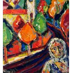 Péter Prokop, Street with figures - Péter Prokop