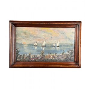 ANONIMO, Seascape with boats