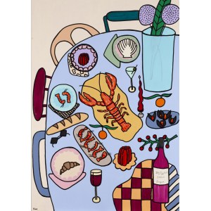 Ewa Konstantynowicz-Goss (b. 1983, Kielce), Seafood Table, 2025