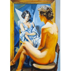 Slawomir Mściwoj Gębczynski (b. 1984, Szczecin), In front of the painting, 2025
