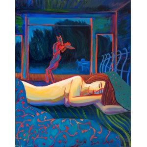 Maciej CIEŚLA (nato nel 1988), Sonno profondo - turchese, 2025