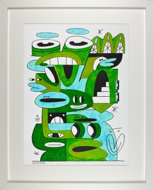 Igor CHOŁDA AQUALOOPA (ur. 1978), Zielono mi, 2024