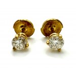 diamond earrings, mid-20th century, France