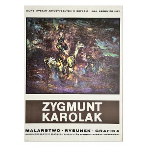 Poster - Zygmunt Karolak exhibition 1977
