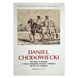Danuta BOROWSKA (SKORACKA), Poster - Daniel Chodowiecki exhibition, 1973-1974