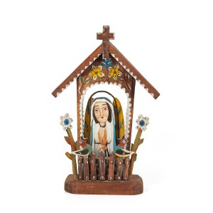 Mariusz ŚWIERCZYŃSKI (b.1981), Wooden shrine with Mary