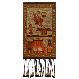 Tapestry Twardowski on a rooster